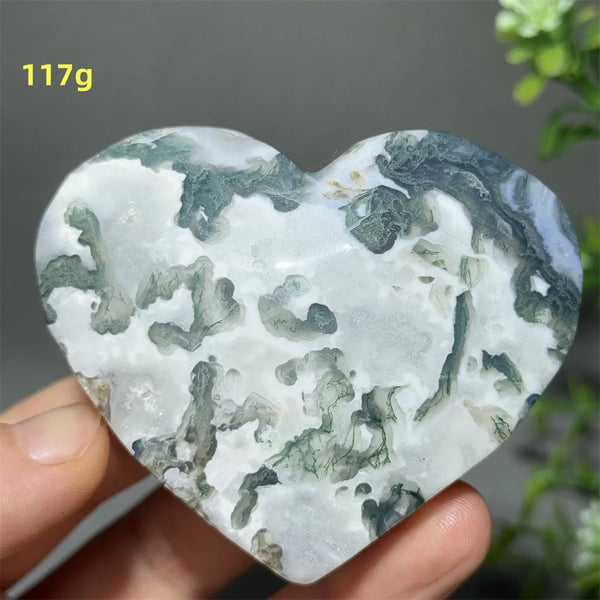 Green Moss Agate Heart-ToShay.org
