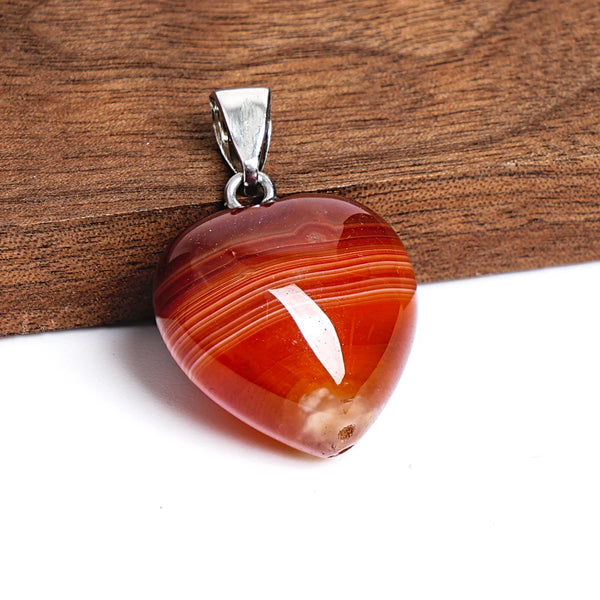Red Banded Agate Heart-ToShay.org