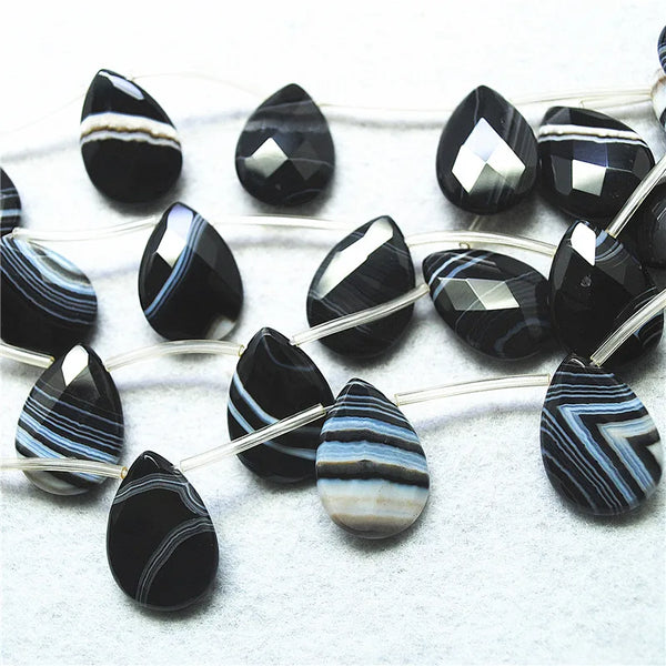 Mixed Agate Teardrop Beads-ToShay.org