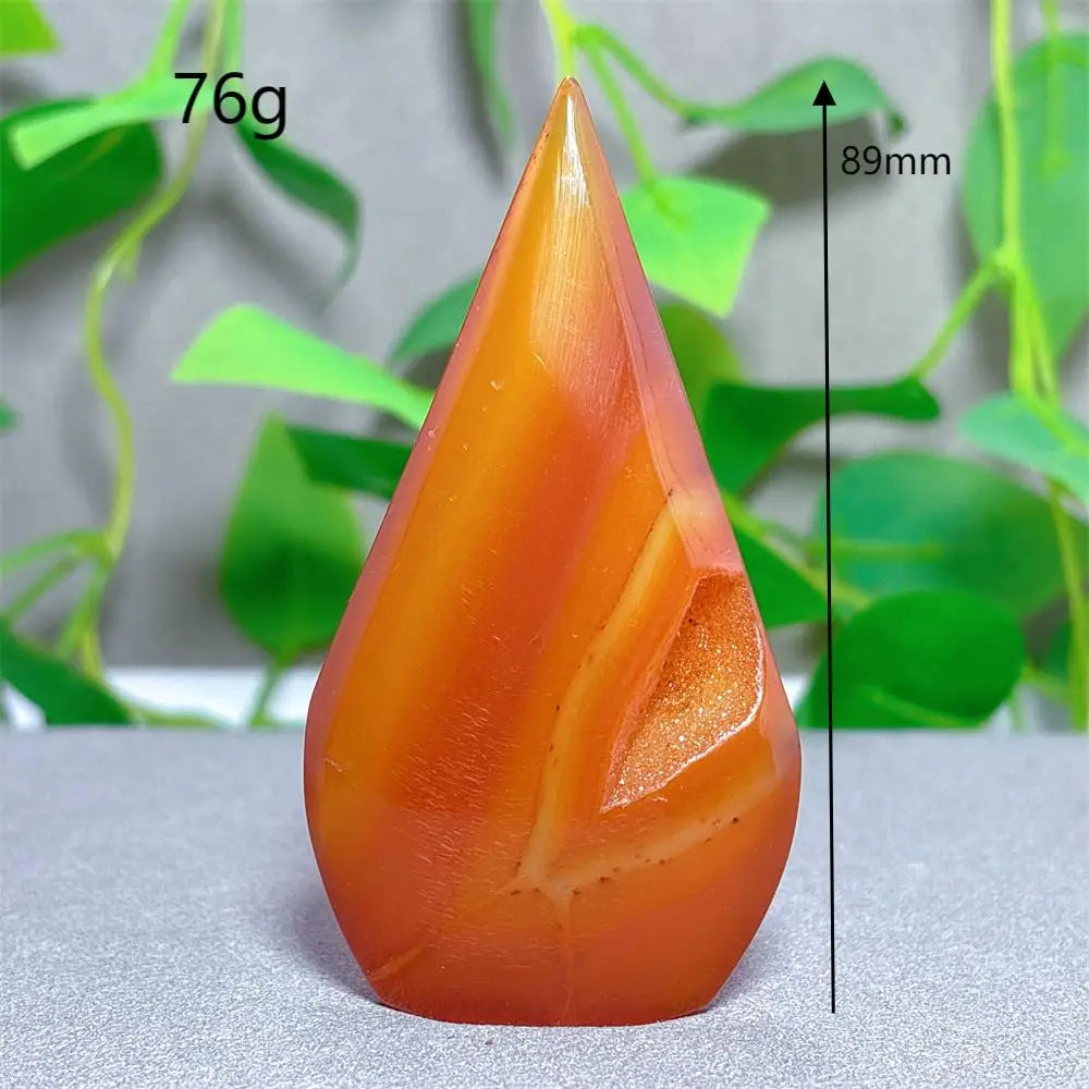 Orange Carnelian Quartz Flame-ToShay.org