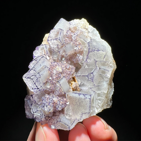 Purple Edge Fluorite Crystal-ToShay.org