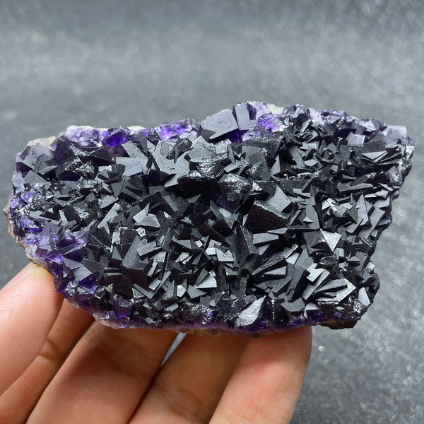 Purple Fluorite Crystal Cluster-ToShay.org