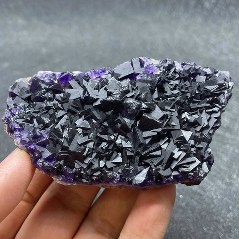 Purple Fluorite Crystal Cluster-ToShay.org