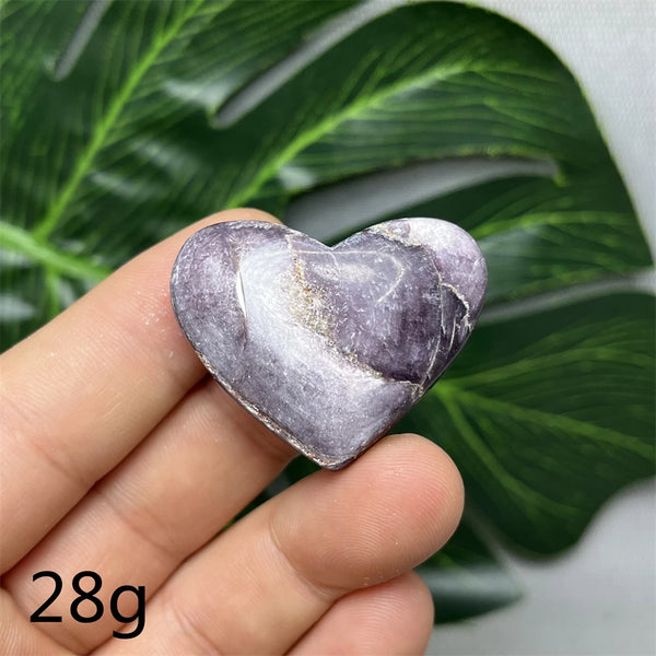 Purple Mica Crystal Heart-ToShay.org