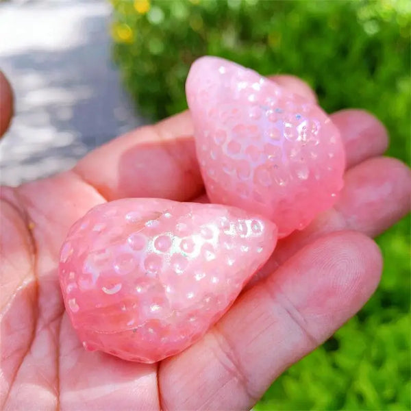 Pink Aura Rose Quartz Strawberry-ToShay.org