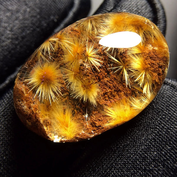 Gold Rutilated Quartz Pendant-ToShay.org