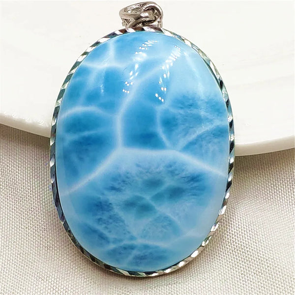 Blue Larimar Pendant-ToShay.org
