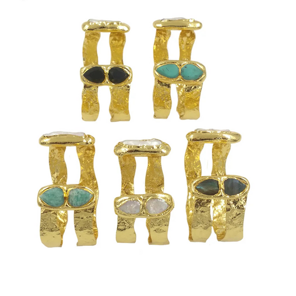 Gold Cuff Bangle-ToShay.org