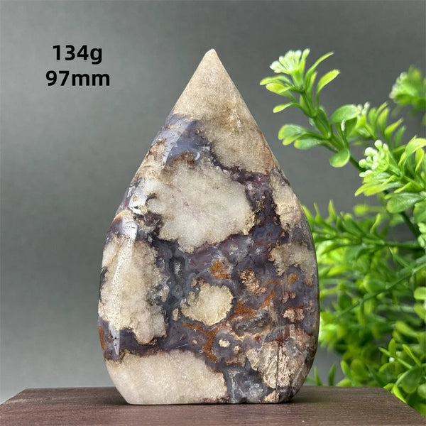 Blue Cherry Blossom Agate Torch-ToShay.org