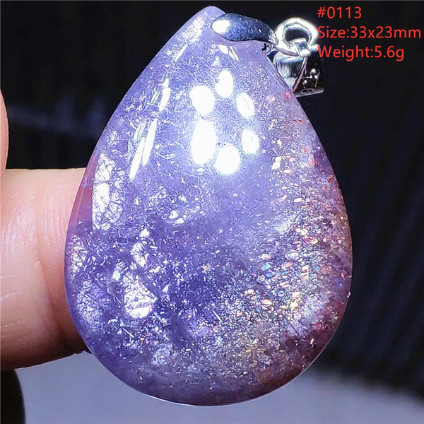 Blue Blood Red Lolite Pendant-ToShay.org