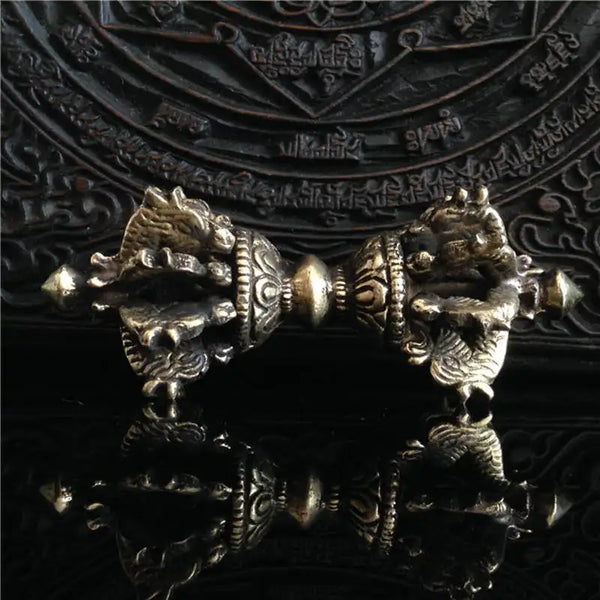 Tibetan Brass Vajra Pestle-ToShay.org