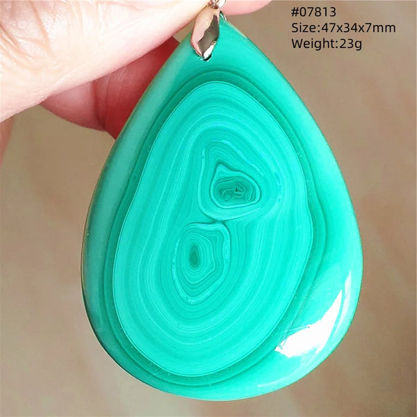 Green Malachite Chrysocolla Pendant-ToShay.org