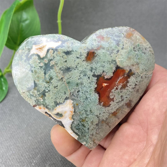 Green Aquatic Agate Heart-ToShay.org