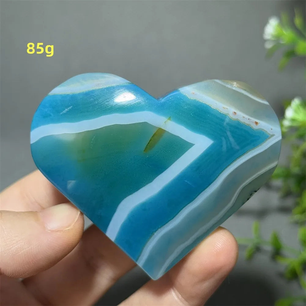 Blue Agate Heart-ToShay.org