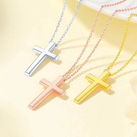 Gold Cross Pendant Necklaces-ToShay.org