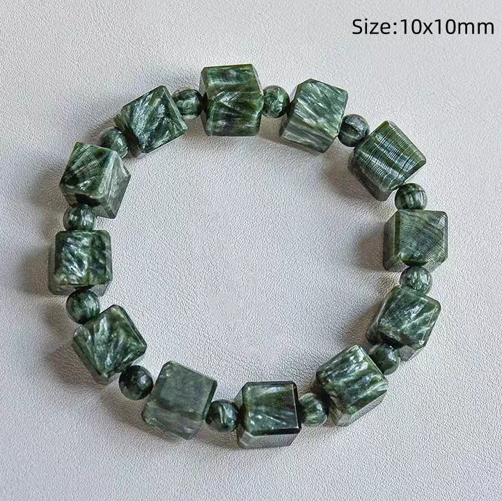 Green Seraphinite Bracelet-ToShay.org