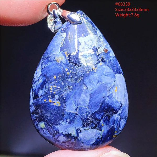 Blue Pietersite Chatoyant Pendant-ToShay.org