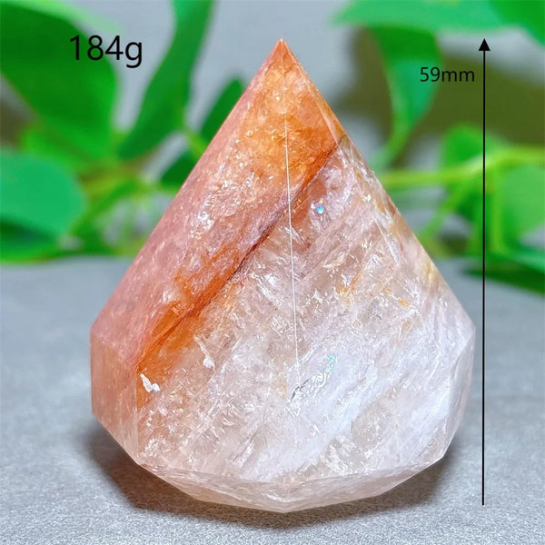 Red Fire Quartz Diamond Tower-ToShay.org
