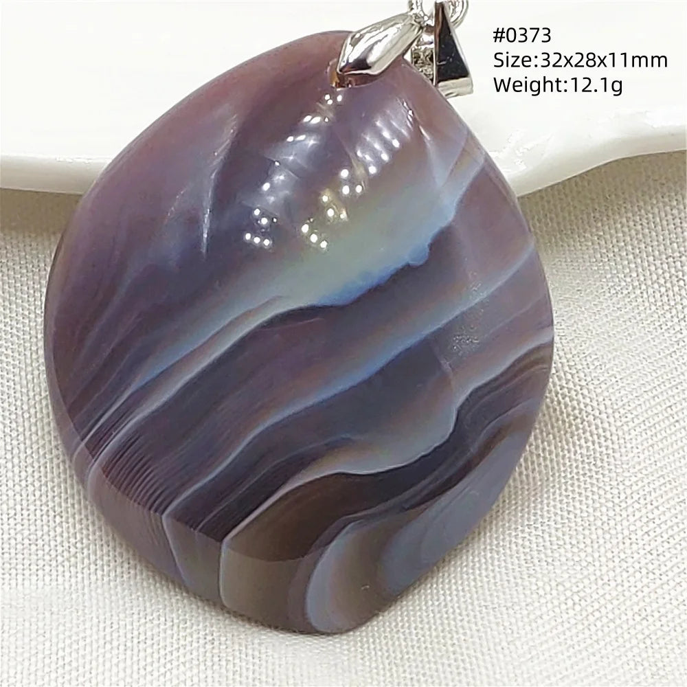 Grey Brown Agate Pendant-ToShay.org