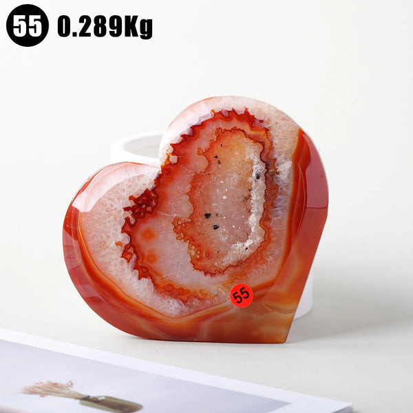 Red Agate Druzy Heart-ToShay.org