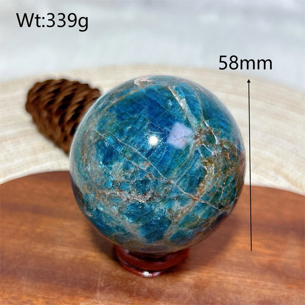 Blue Apatite Ball-ToShay.org