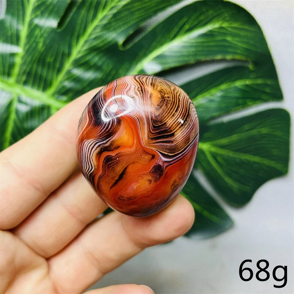 Red Agate Palm Stones-ToShay.org