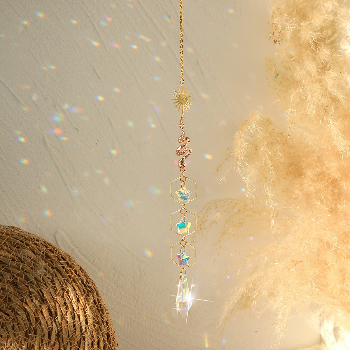 Sun Moon Crystal Sun Catcher-ToShay.org