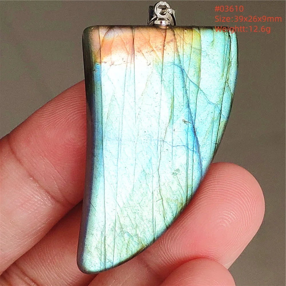 Blue Purple Labradorite Pendant-ToShay.org