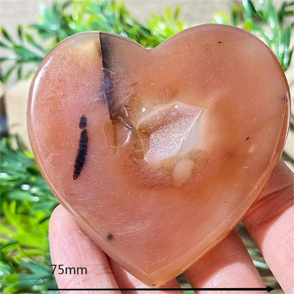 Yellow Agate Druzy Heart-ToShay.org