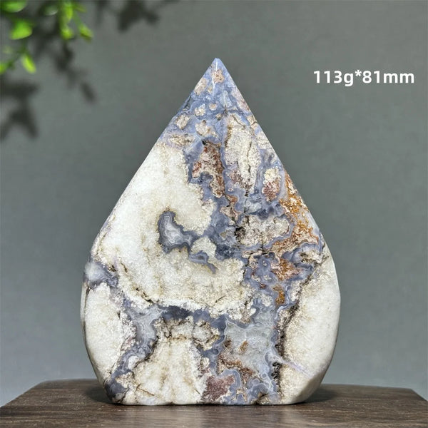 Blue Cherry Agate Torch-ToShay.org