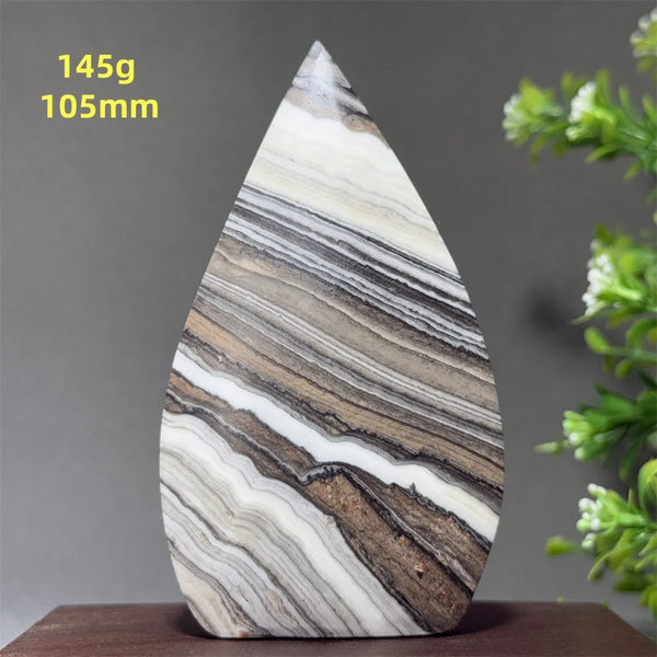 Grey Striped Agate Torch-ToShay.org