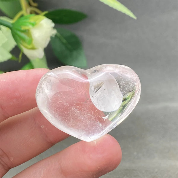 Clear Crystal Heart-ToShay.org
