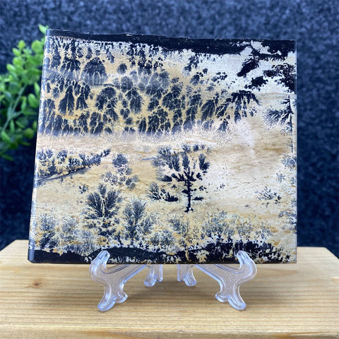 Blue Landscape Painting Slices-ToShay.org