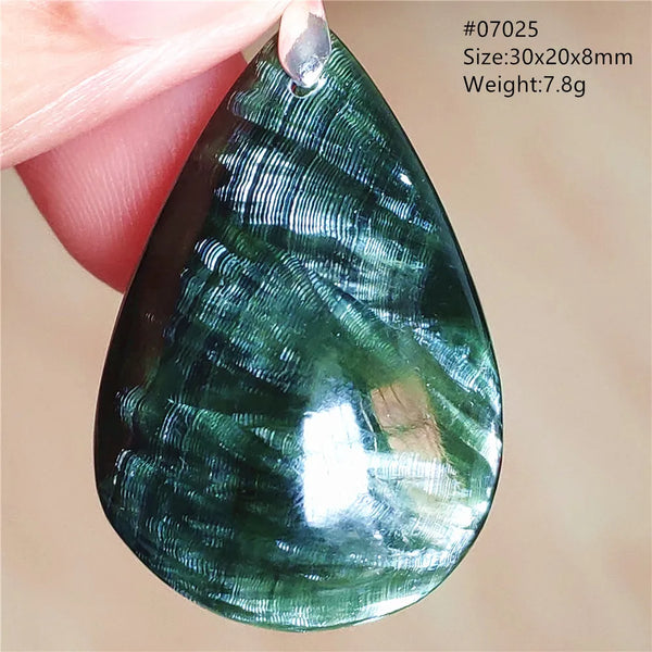 Green Seraphinite Pendant-ToShay.org
