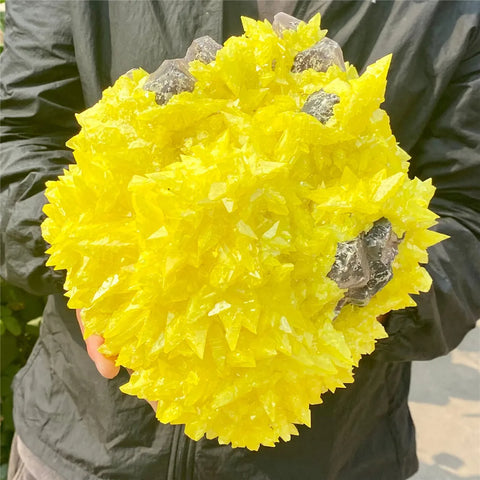 Yellow Sulphonite Crystal Cluster-ToShay.org