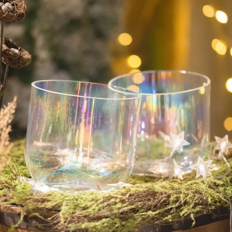 432Hz Crystal Singing Bowl Meditation Yoga Sound Bowl Transparent Singing Bowls Sound Healing Professional Percussion Instrument-ToShay.org