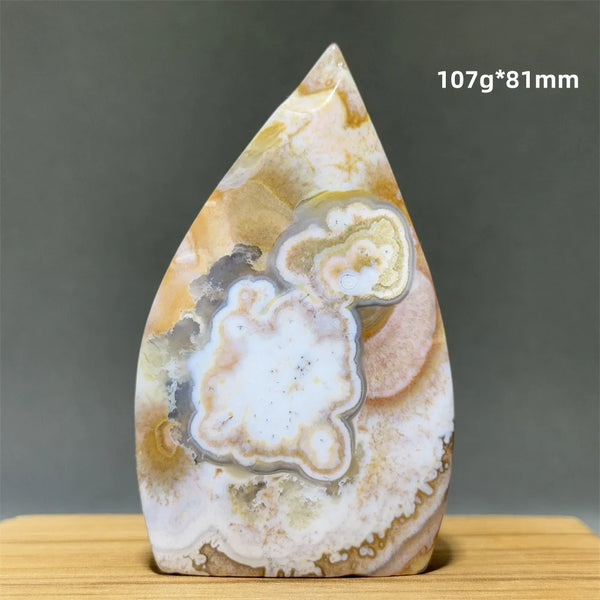 Red Lace Agate Torch-ToShay.org