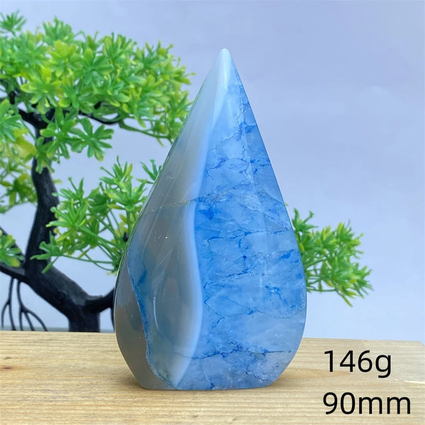 Blue Agate Torch-ToShay.org