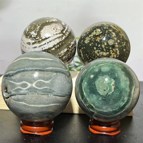 Green Ocean Jasper Ball-ToShay.org