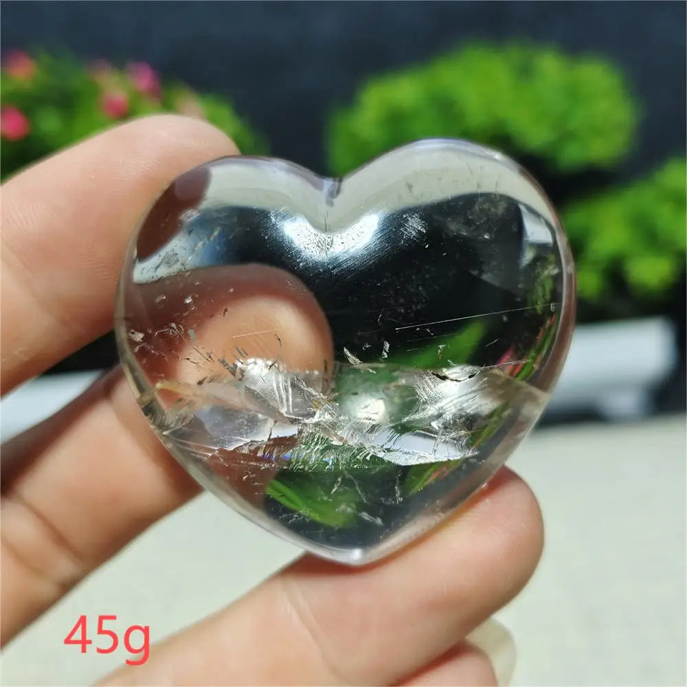 Clear Crystal Heart-ToShay.org