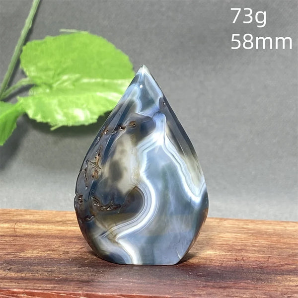 Black Silk Agate Torch-ToShay.org