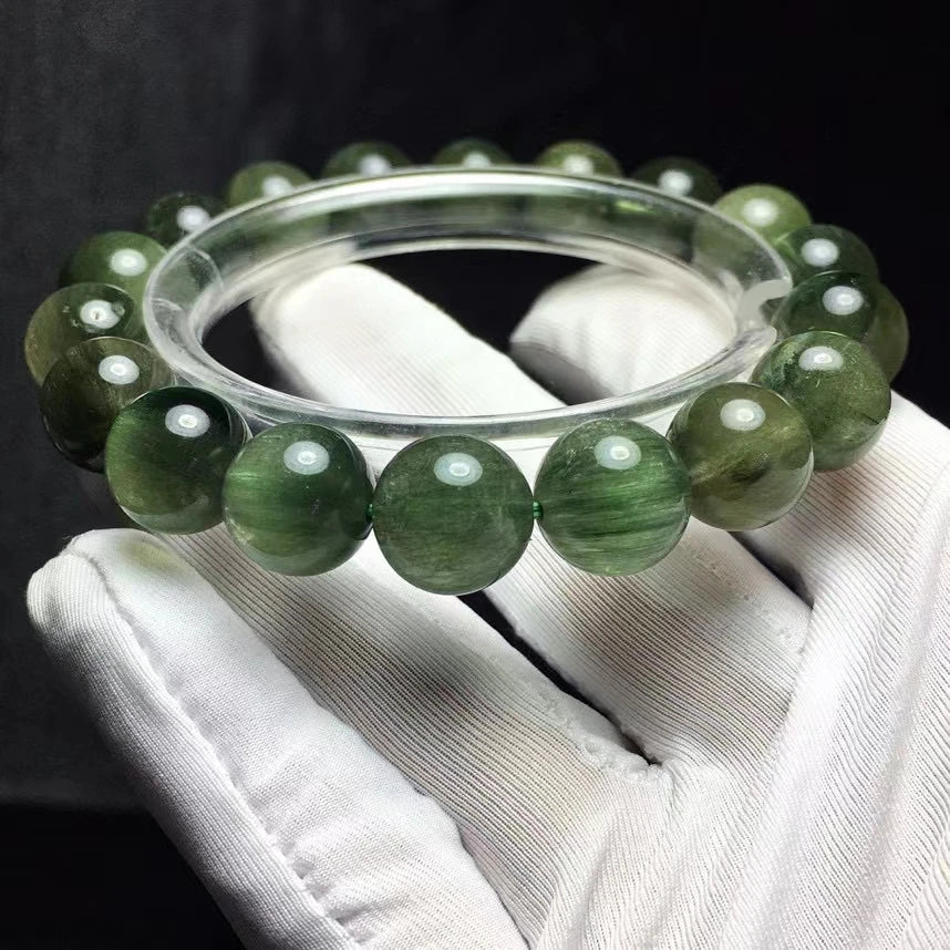 Green Rutilated Quartz Bracelet-ToShay.org