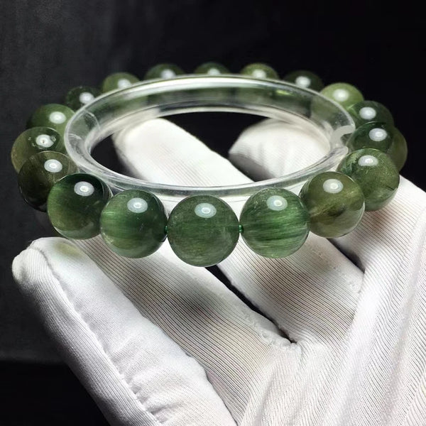 Green Rutilated Quartz Bracelet-ToShay.org