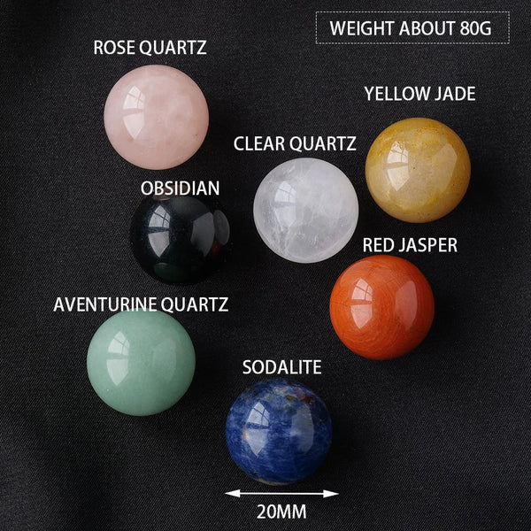 Chakra Crystal Ball Set-ToShay.org