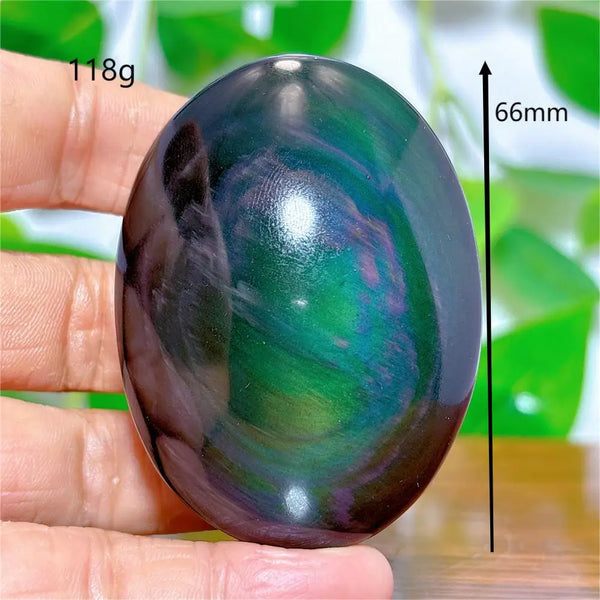 Rainbow Obsidian Palm Stones-ToShay.org