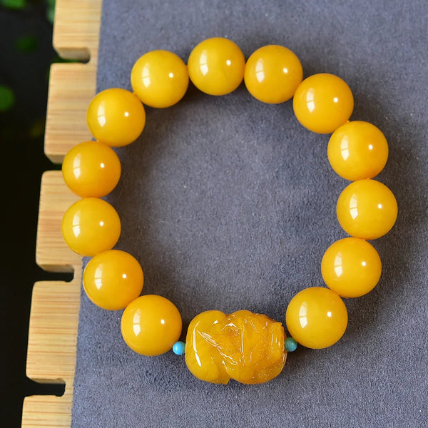 Orange Amber Bracelet-ToShay.org