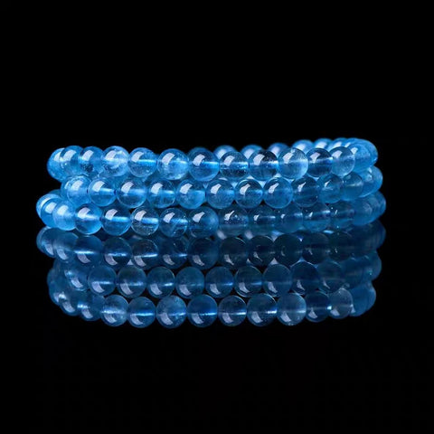 Blue Aquamarine Wrap Bracelet-ToShay.org