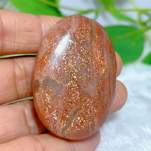 Gold Sunstone Palm Stone-ToShay.org
