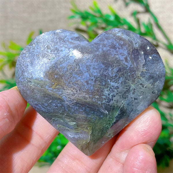 Green Moss Agate Heart-ToShay.org