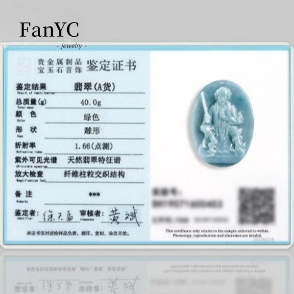 Blue Jadeite Buddha Pendant-ToShay.org